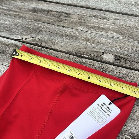 ALO YOGA AIRBRUSH High-Waist Enso Legging classic Red size XS NWT - Picture 5 of 6